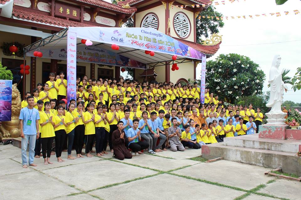 Chùa Long Đa: Khai mạc Khóa tu mùa hè 2018